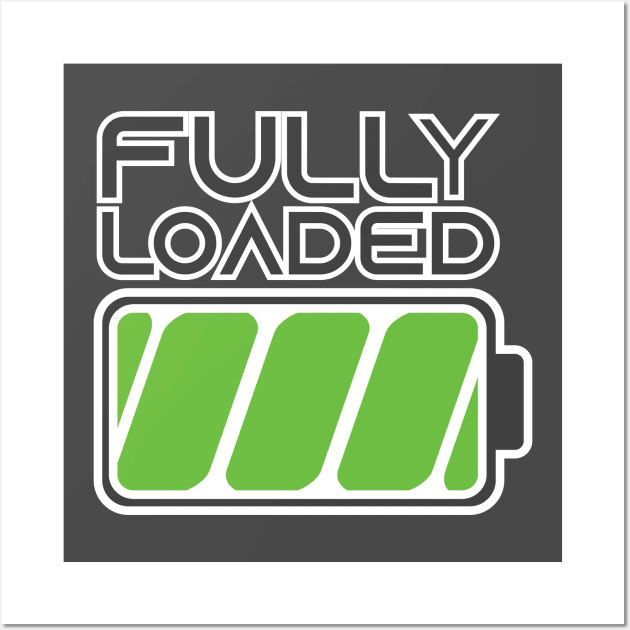 Fully Loaded Battery Symbol Wall Art by Shapetrix